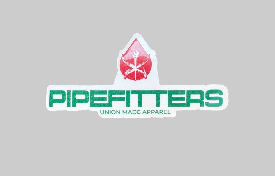 Pipefitters Red Drop Sticker
