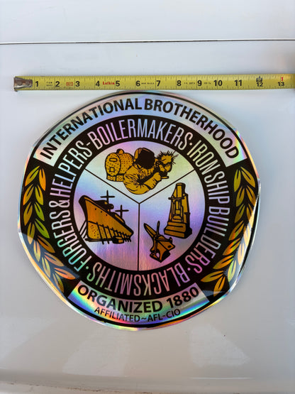 12 inch Boilermaker sticker (holographic)