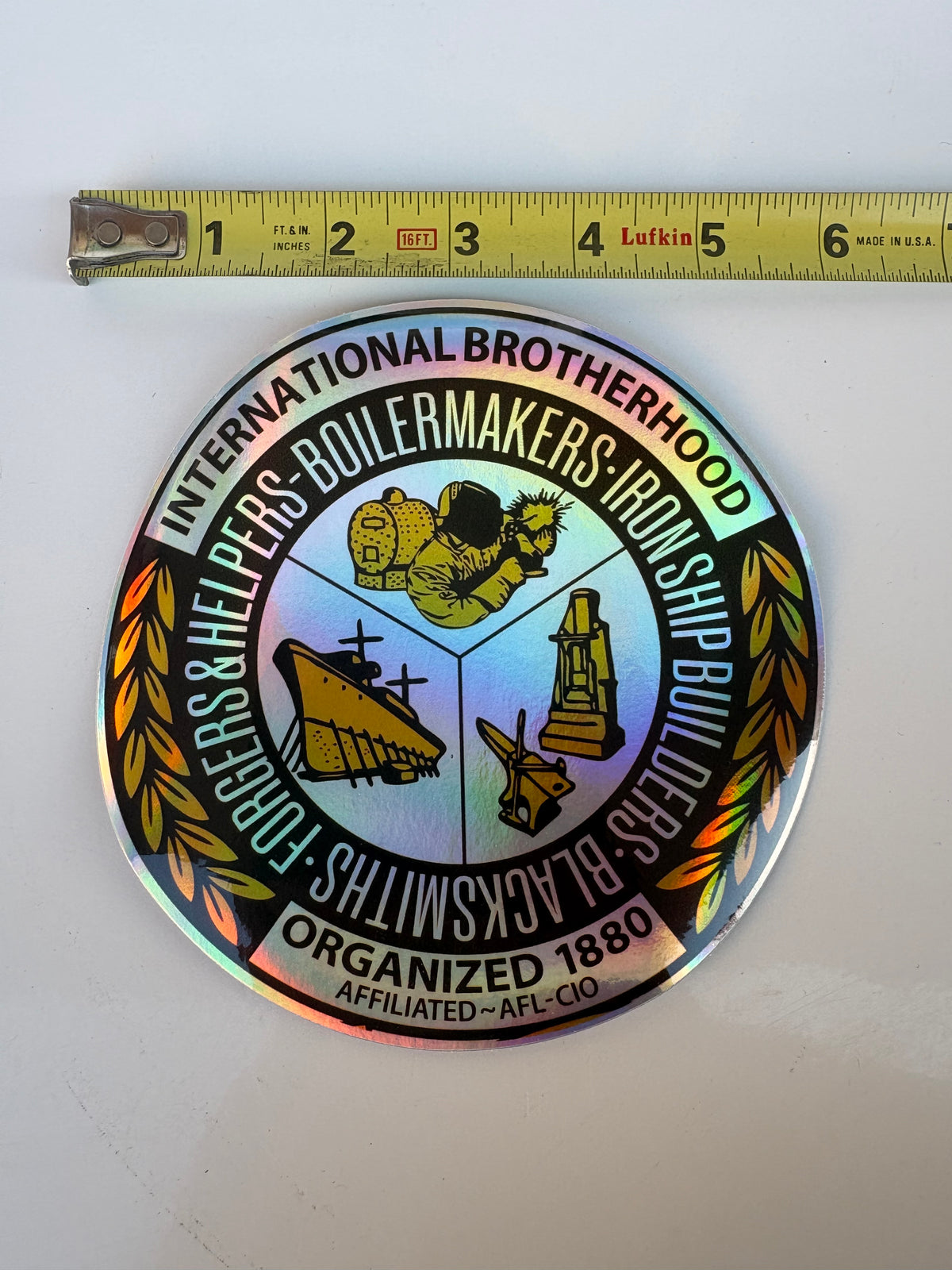 6 inch Boilermaker Sticker (holographic)