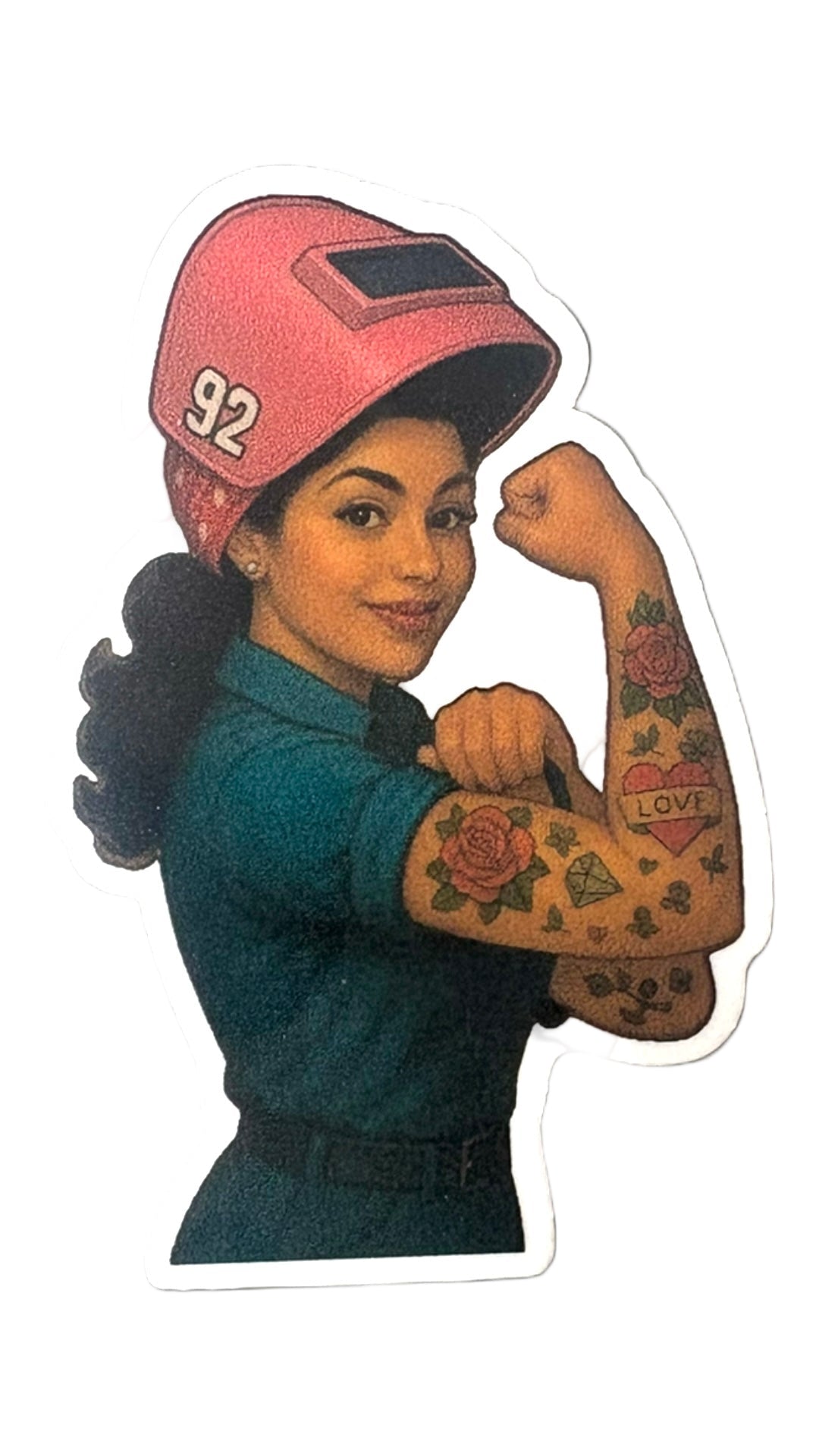 Boilermakers Local 92 Welder Girl Sticker