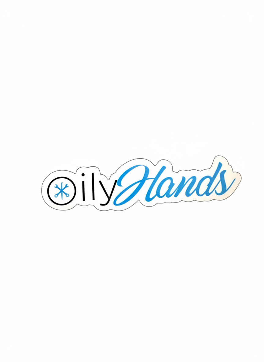 Oily Hands Sticker