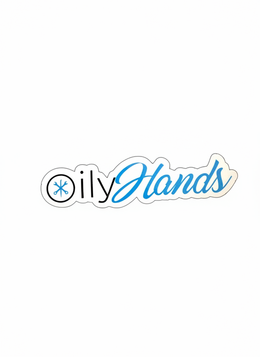 Oily Hands Sticker