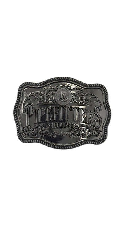 Pipefitters Local 250 Black Nickel Belt Buckle