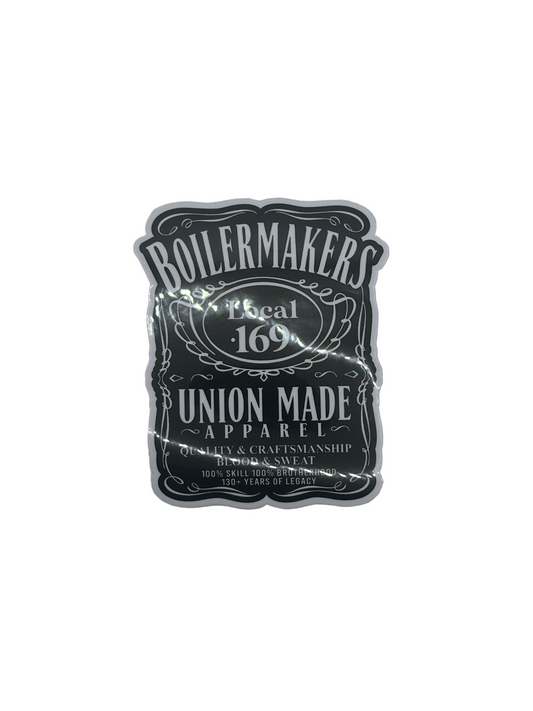 Boilermakers Local 169 Whiskey Sticker
