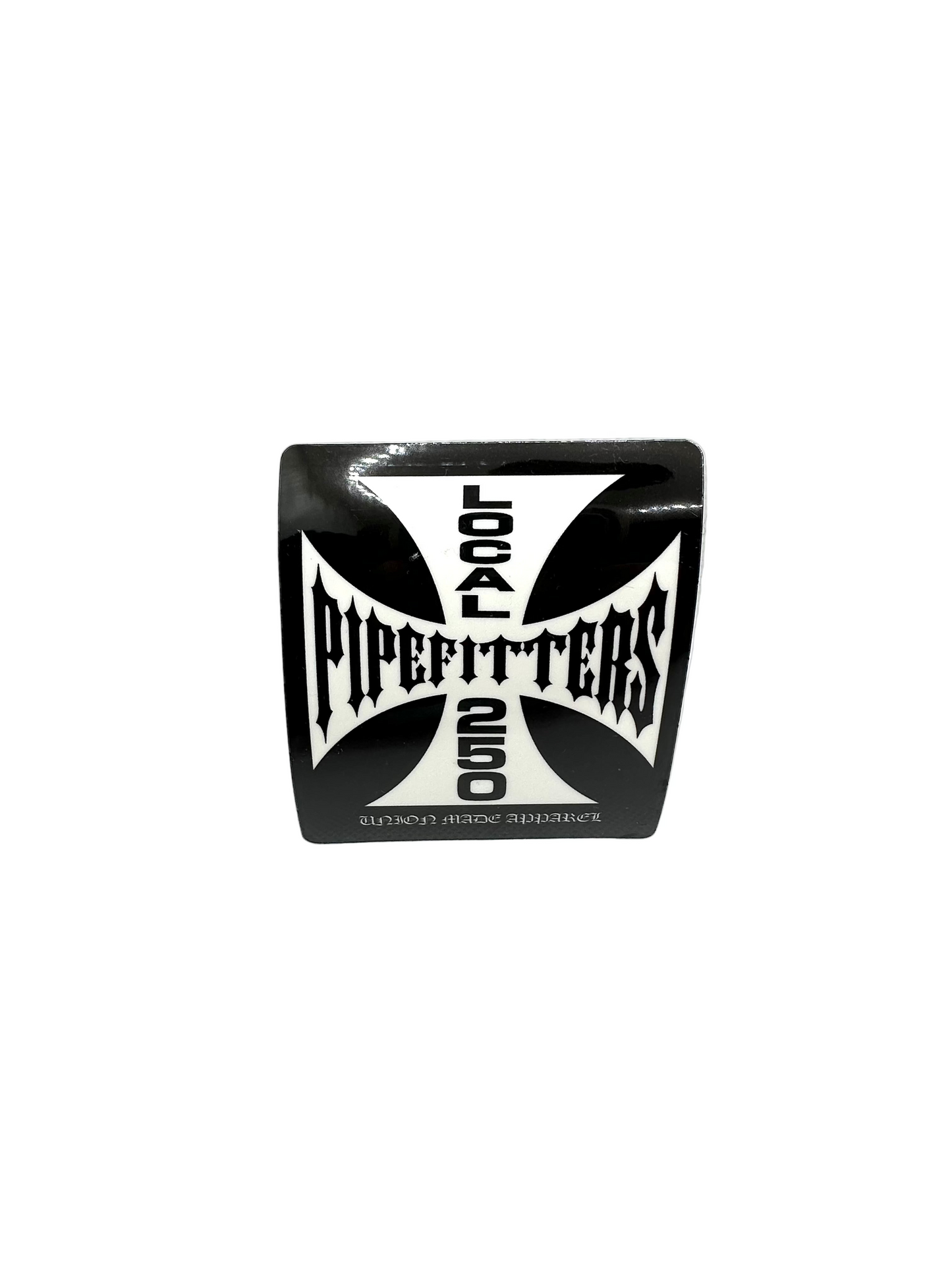 Pipefitters Local 250 Cross Sticker