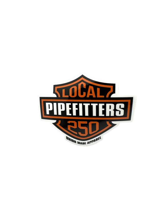 Pipefitters Local 250 Biker Sticker