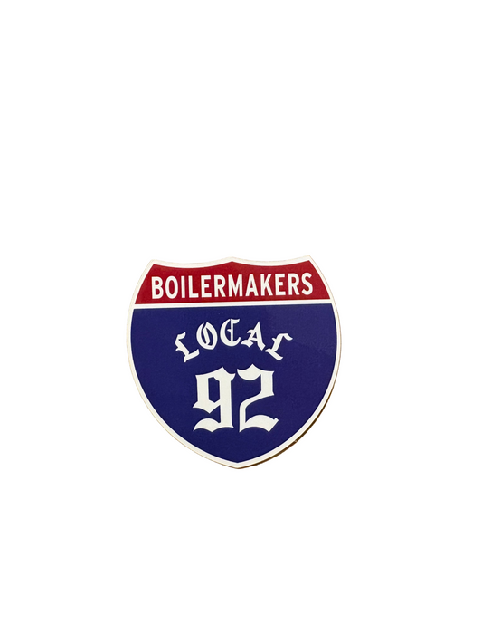 Boilermakers Local 92 Interstate Sticker