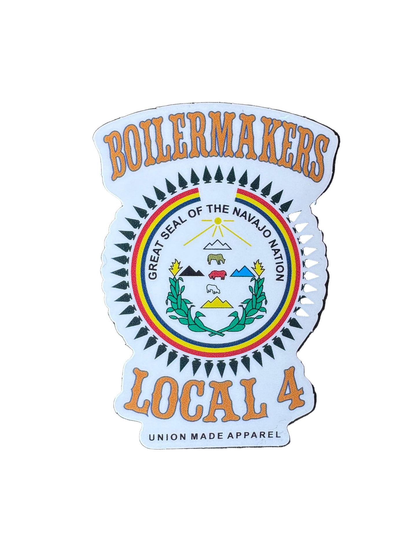 Boilermakers Local 4 Navajo Nation Sticker